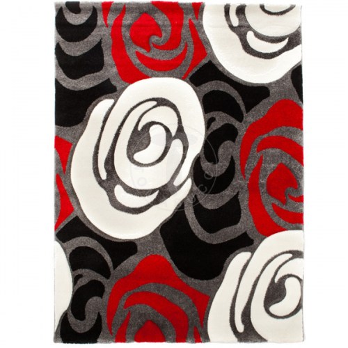 tappeto ROSE RED AND BLACK