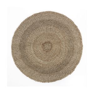 Tappeto rotondo BRAHMI SMALL in Seagrass per interno/esterno. D.100 cm