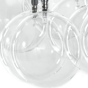 SFERA IN VETRO PER 2769 + 0409 - Sfera con attacco piccolo cm